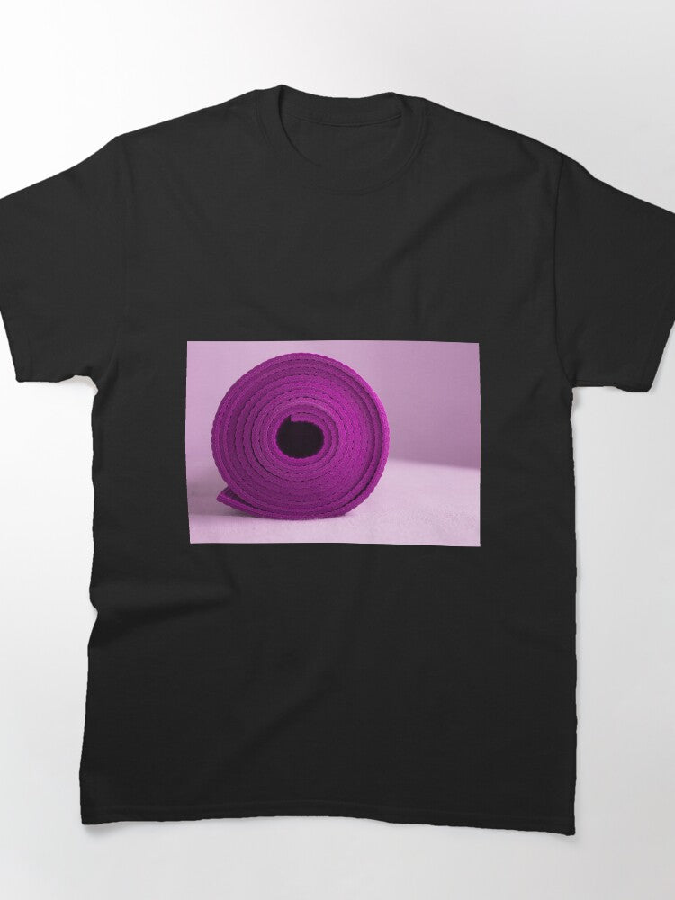 Purple Yoga Mat Classic T-Shirt