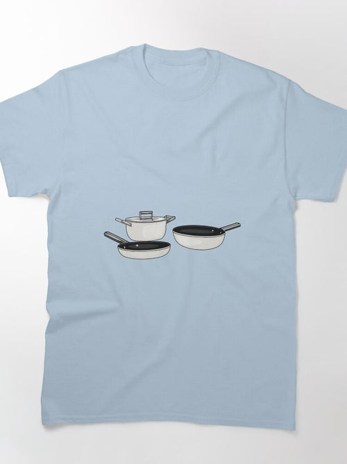 Cookware sets cartoon illustration Classic T-Shirt