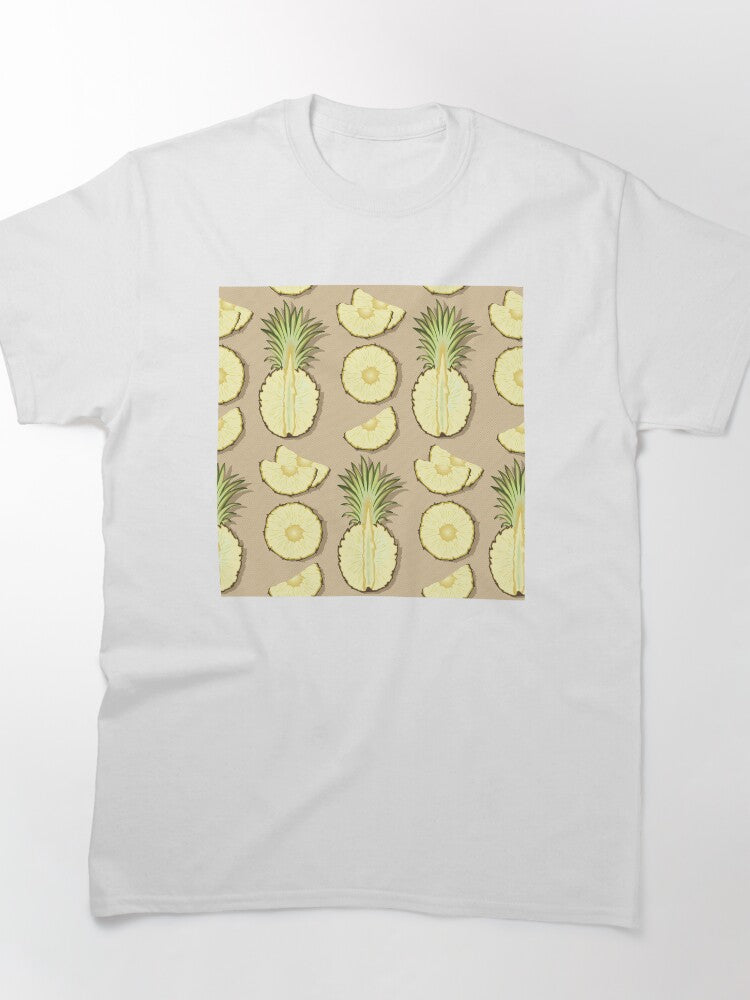 Tender pineapple, beige background Classic T-Shirt