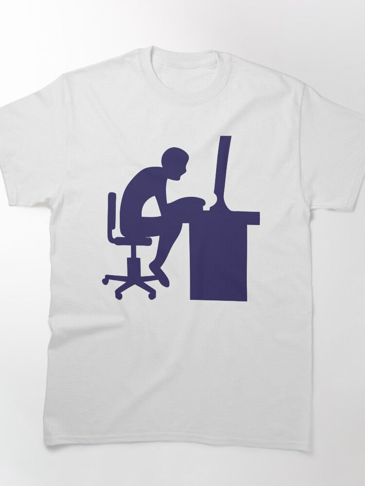 icon office computer work Classic T-Shirt