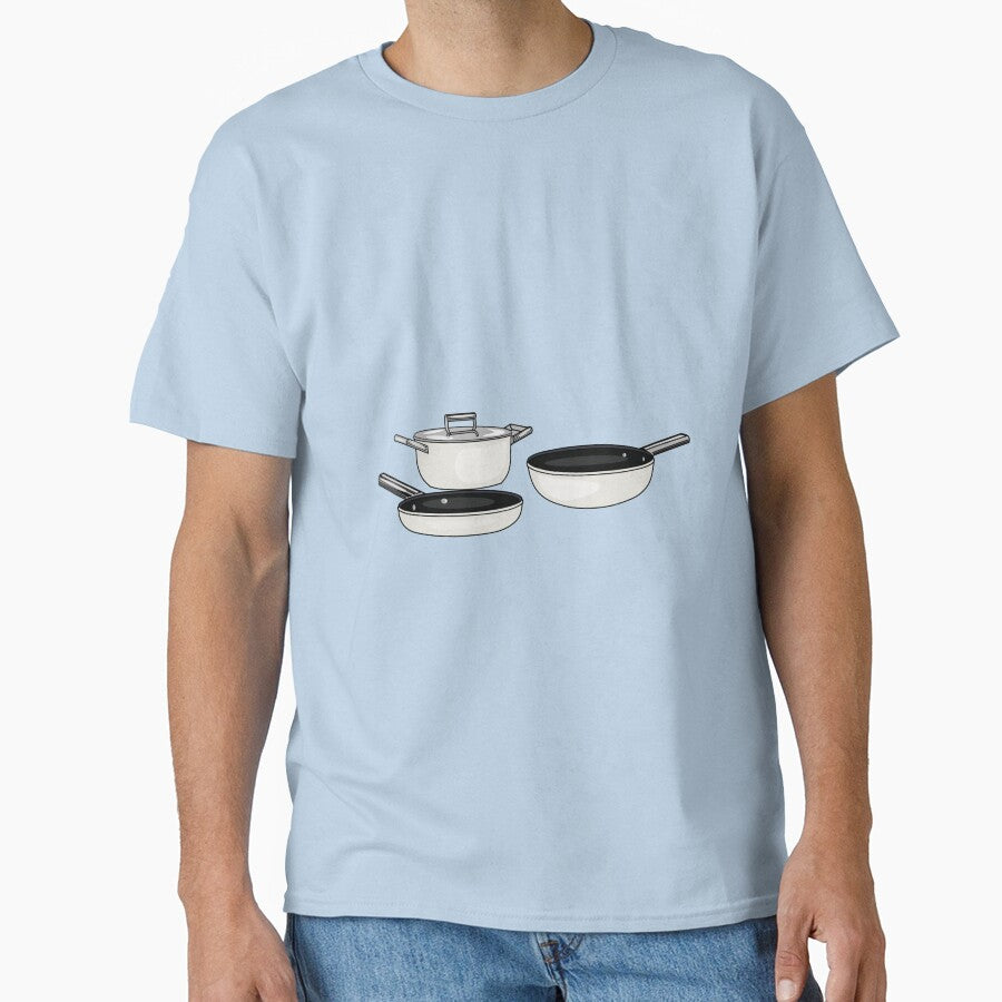 Cookware sets cartoon illustration Classic T-Shirt