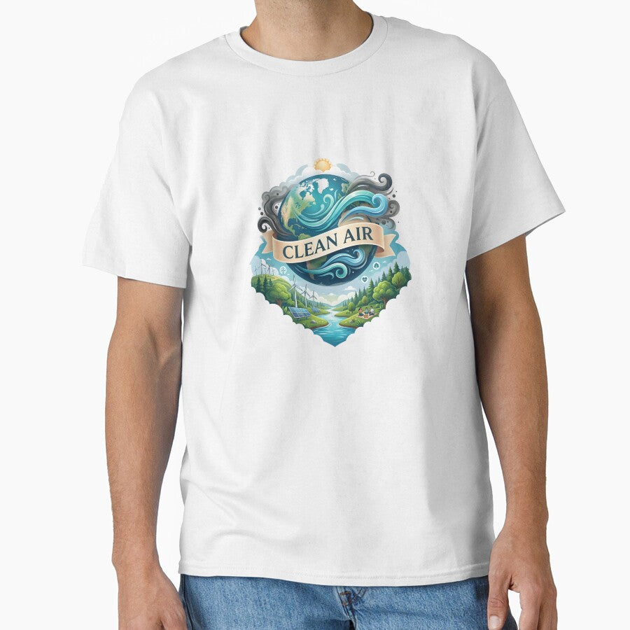 Breathe Clean Air Global Environmental Protection Classic T-Shirt