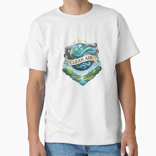Breathe Clean Air Global Environmental Protection Classic T-Shirt